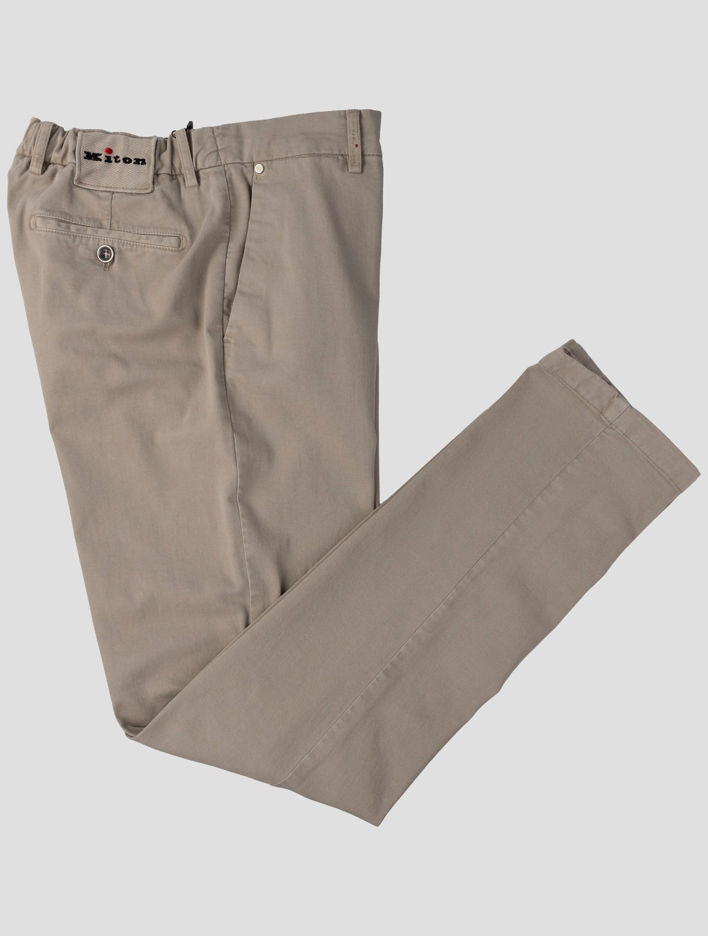 Kiton Beige Cotton Cashmere Ea Pants