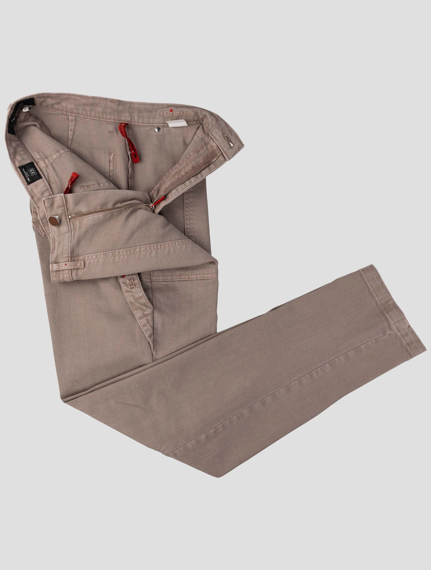 Kiton Beige Cotton Ea Pants