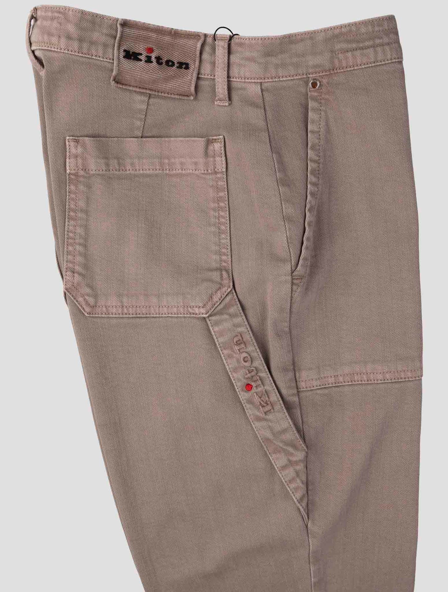 Kiton Beige Cotton Ea Pants