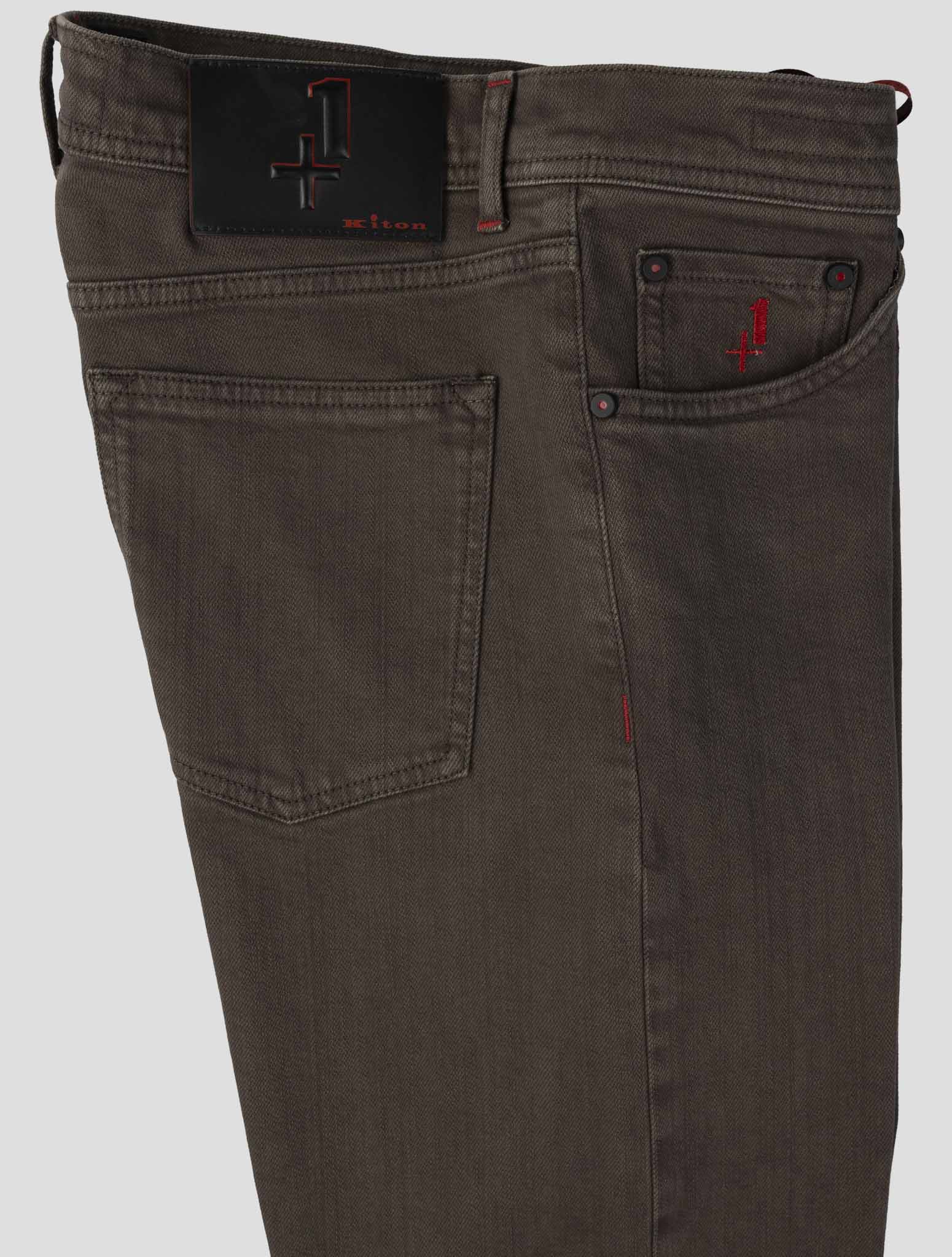Kiton Brown Cotton Ea Special Editon Plus One Jeans