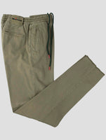 Kiton Green Lyocell Cotton Ea Pants