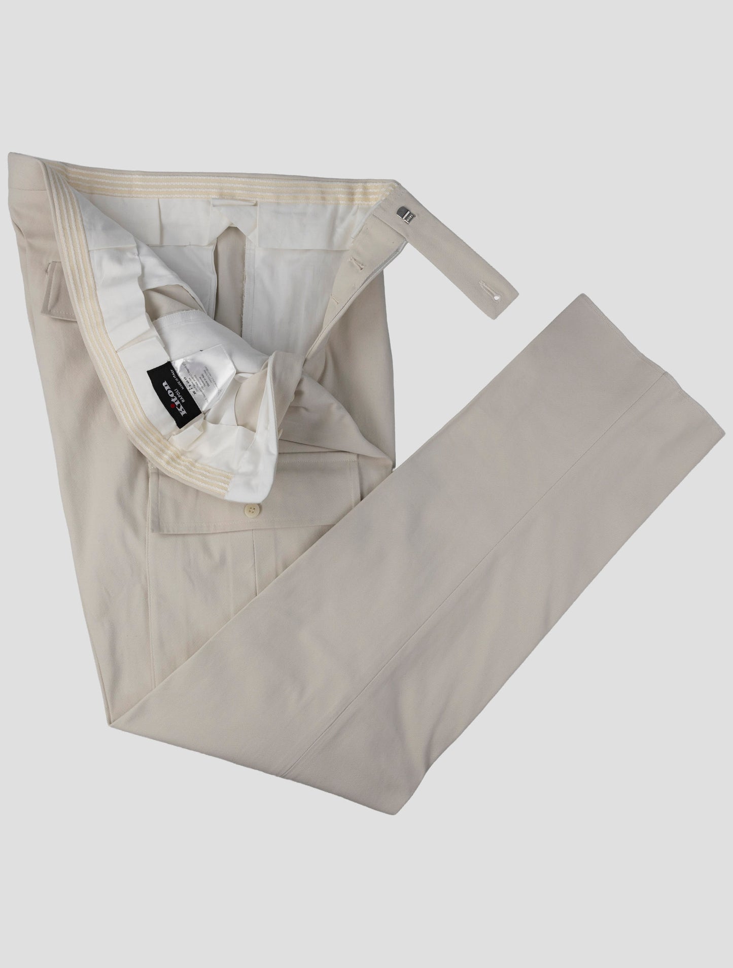 Kiton Beige Cotton Ea Cargo Pants