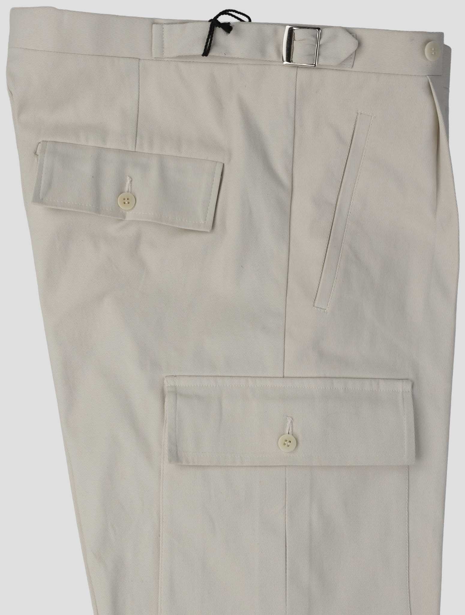 Kiton Beige Cotton Ea Cargo Pants