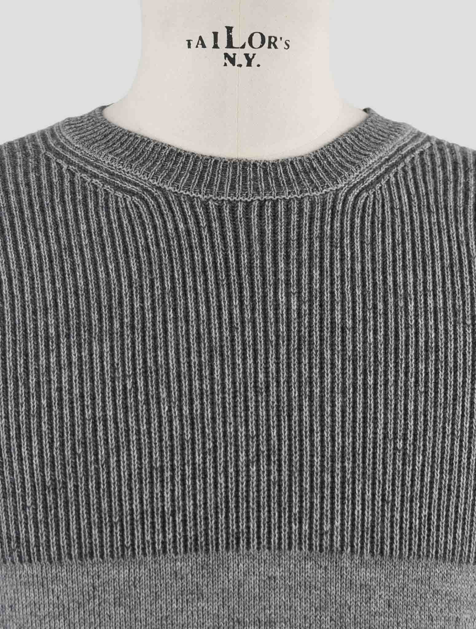 Kiton Gray Cashmere Sweater Crewneck