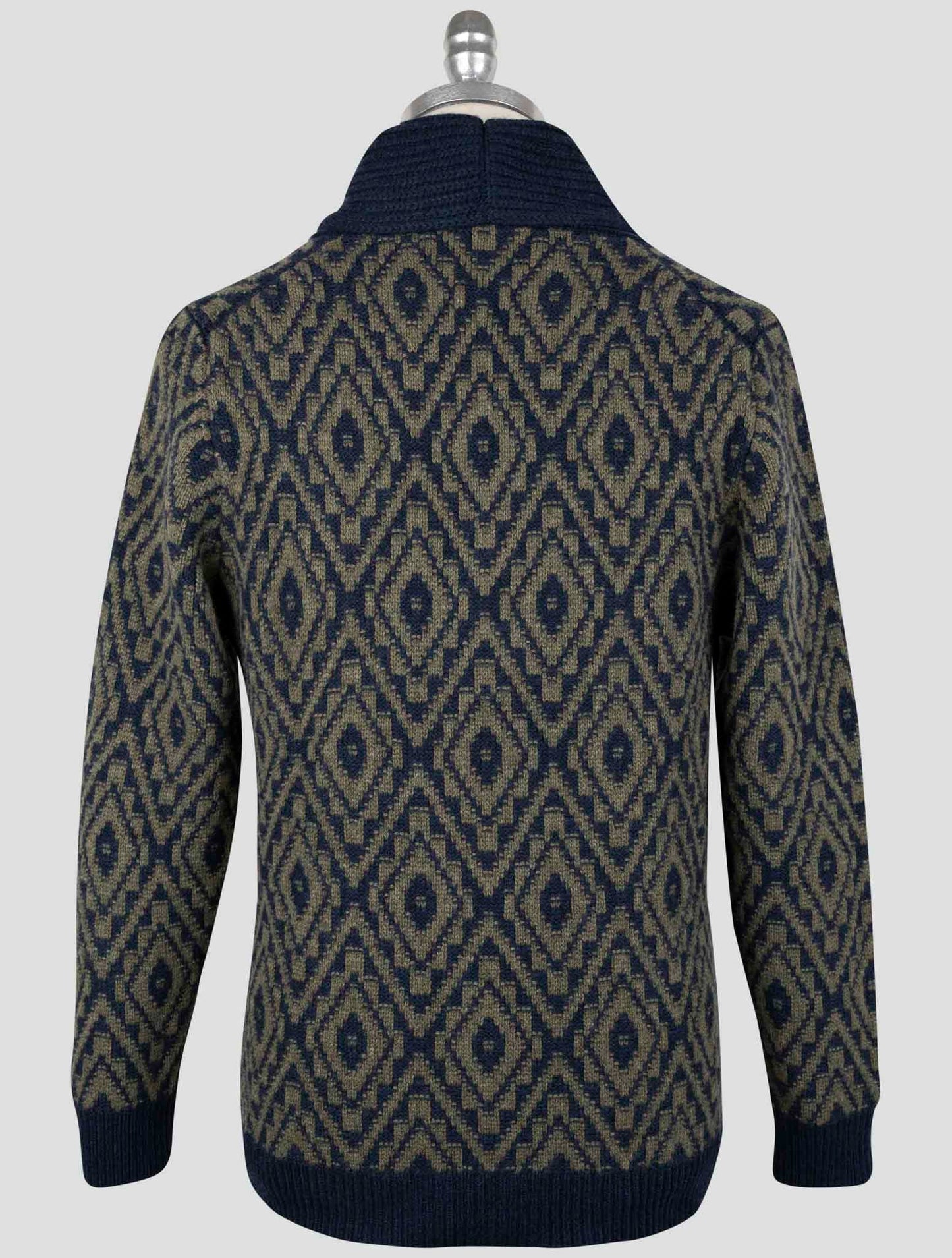 Kiton Blue Green Cashmere Sweater Crdigan