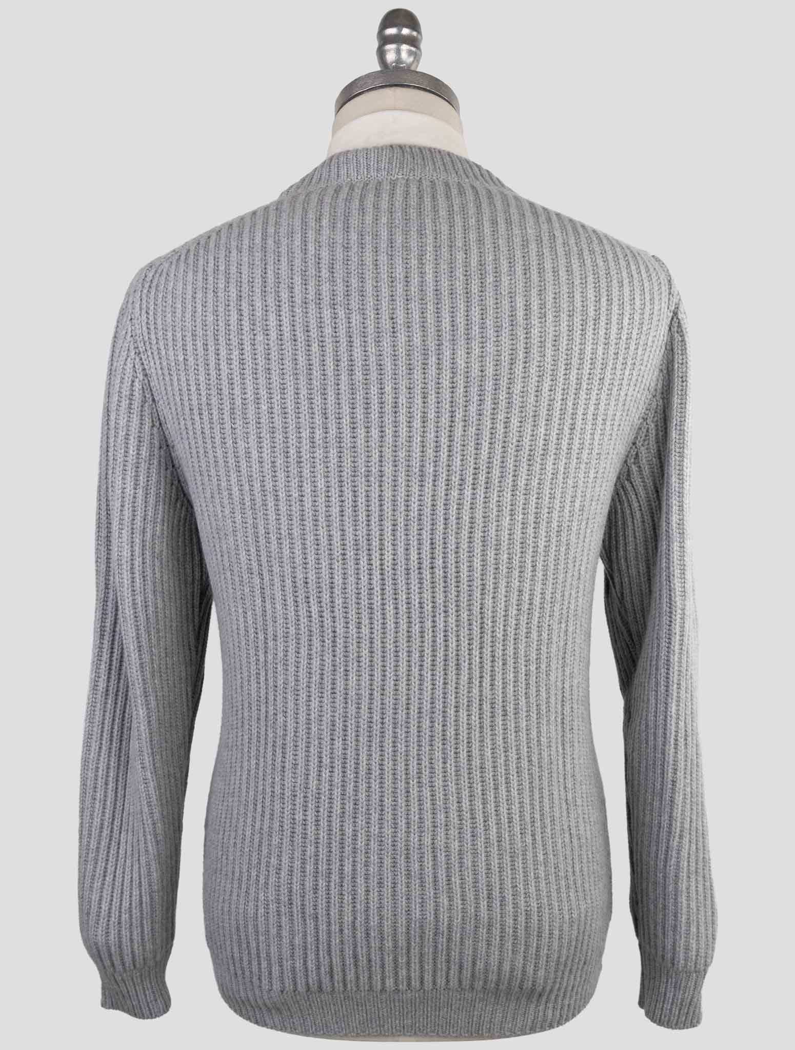 Kiton Gray Cashmere Sweater Cardigan