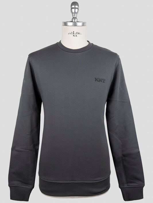 Kiton Knt Gray Cotton Sweater Crewneck