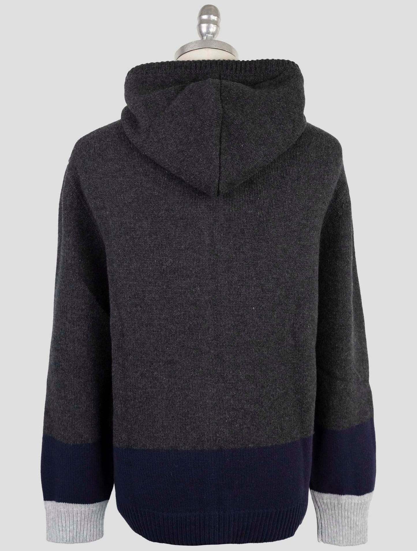 Kiton Multicolor Wool Sweater Full Zip Hoodie