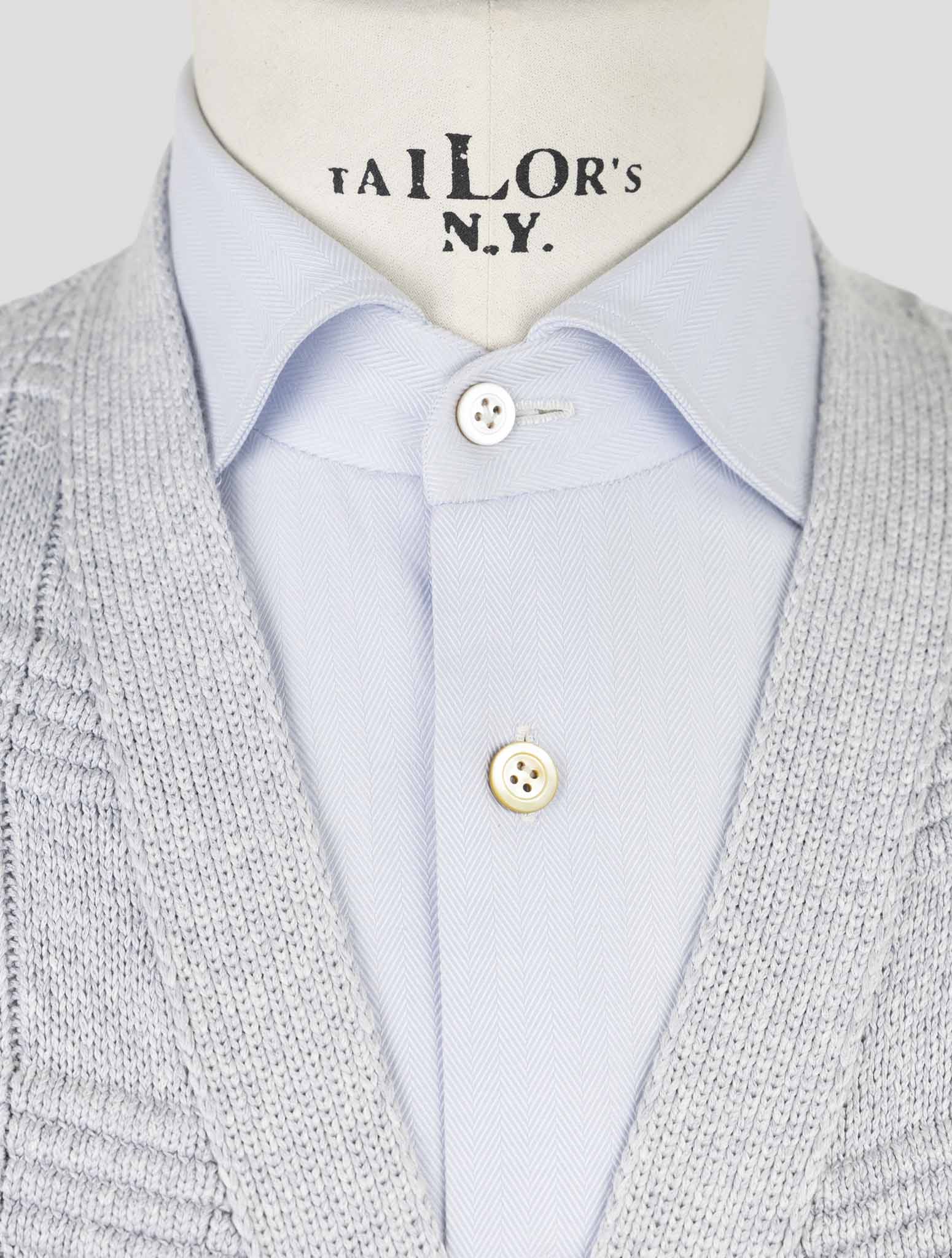Kiton Gray Silk Cotton Sweater Cardigan