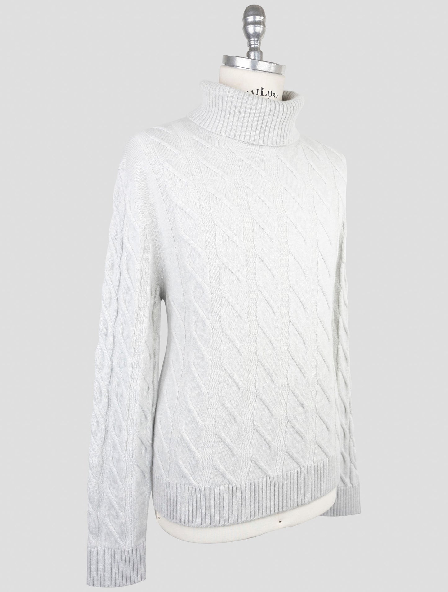 Kiton Gray Cashmere Turtleneck