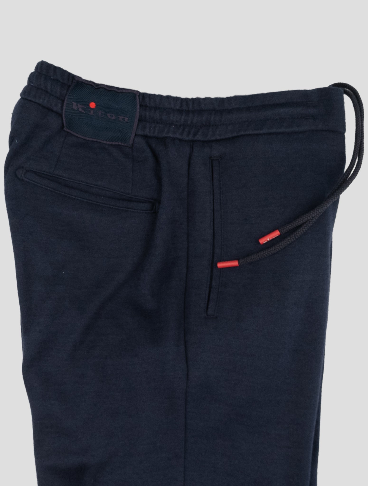 Kiton Blue Cotton Cashmere Cargo Pants