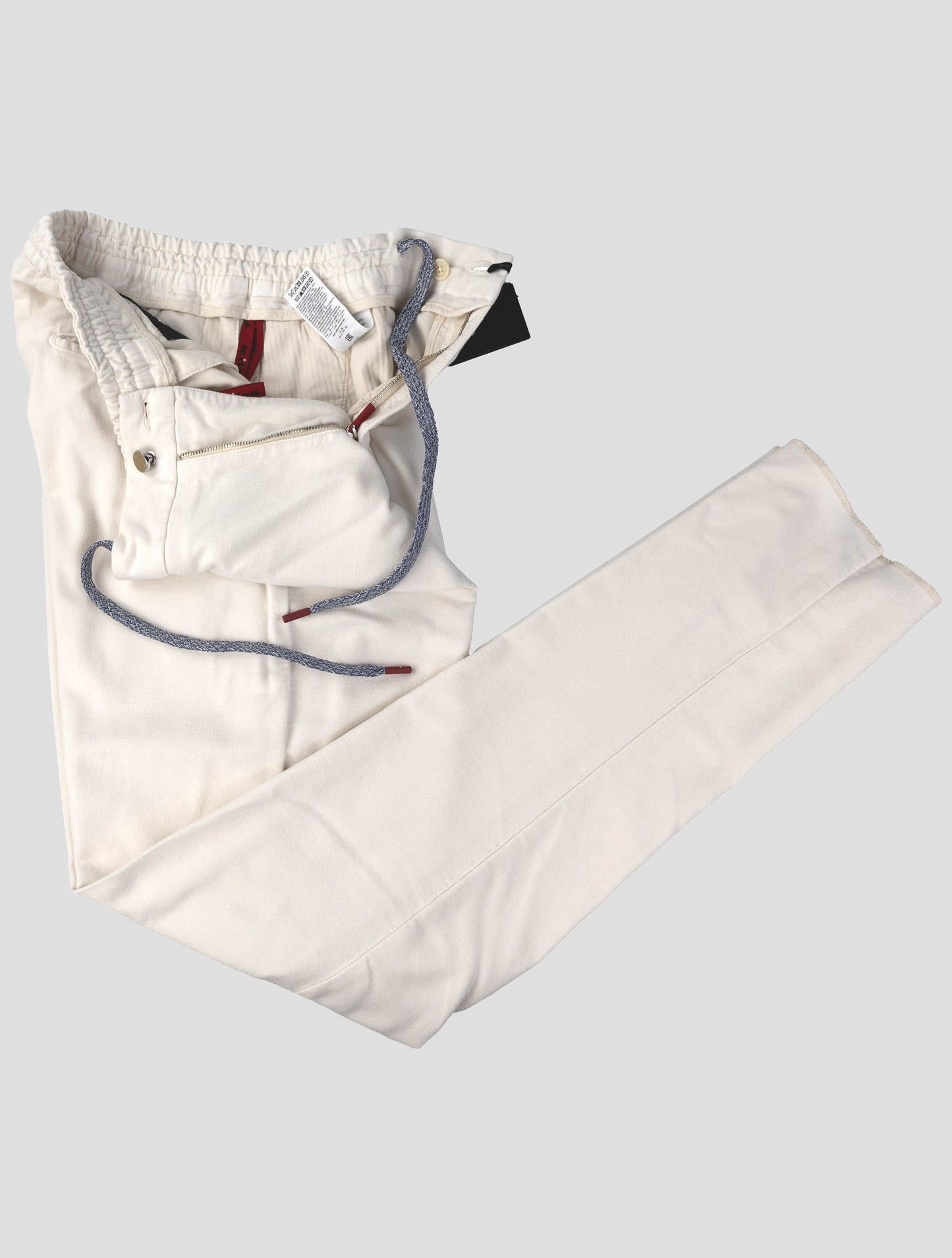 Kiton White Modal Cotton Ea Pants
