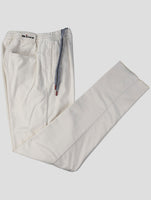 Kiton White Modal Cotton Ea Pants