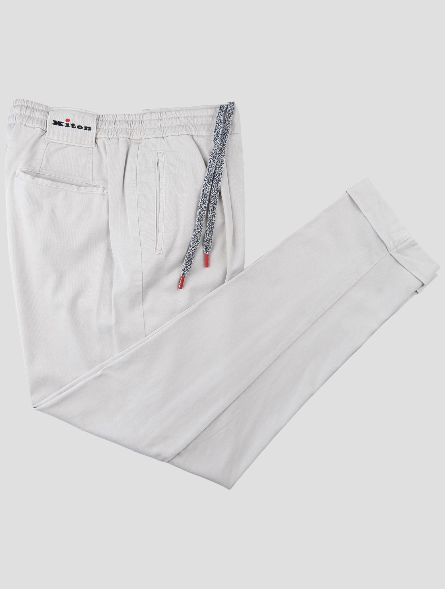 Kiton White Lyocell Ea Pants