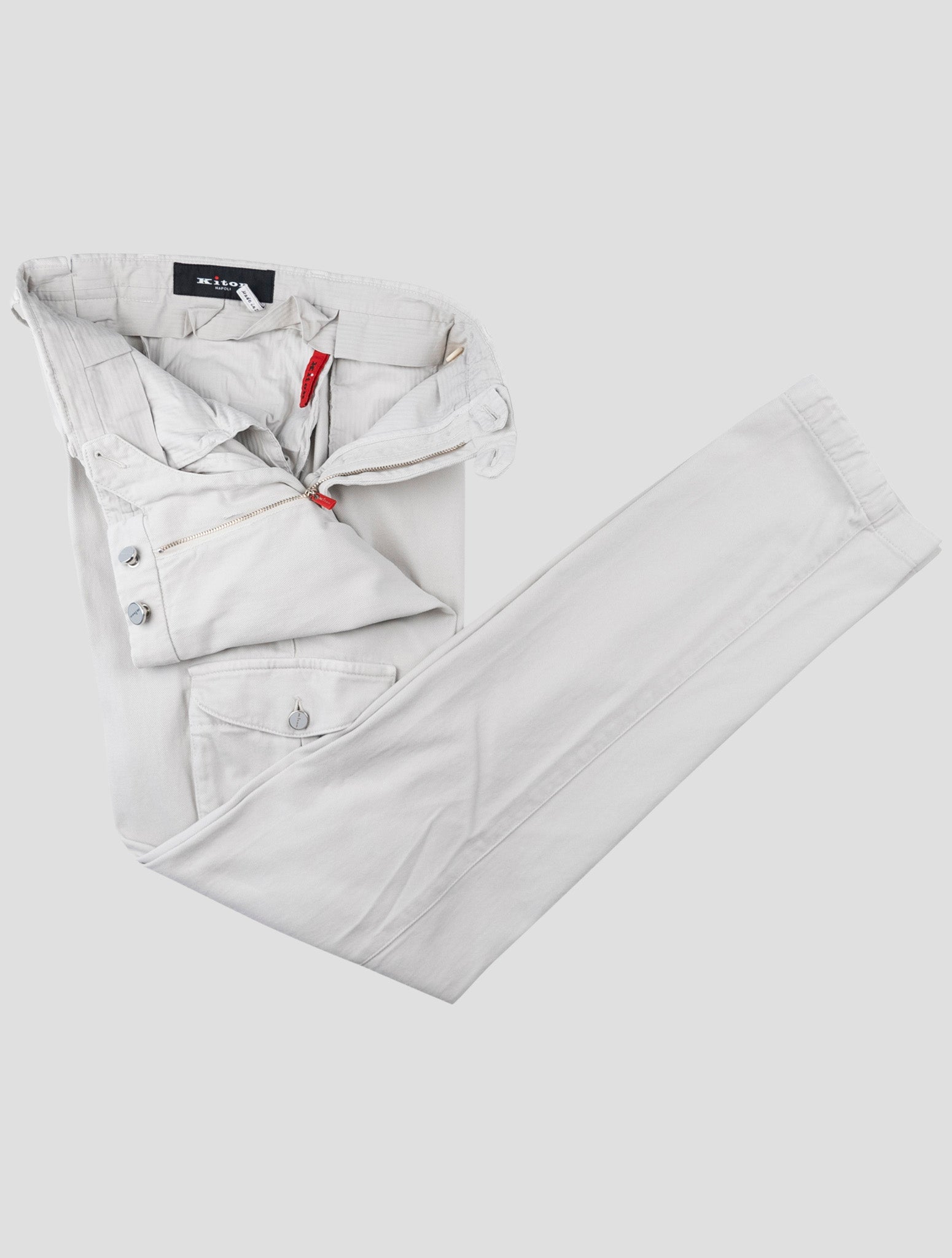 Kiton Beige Cotton Ea Cargo Pants