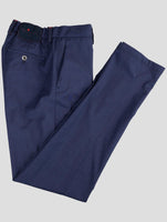 Kiton Blue Virgin Wool Ea Jeans