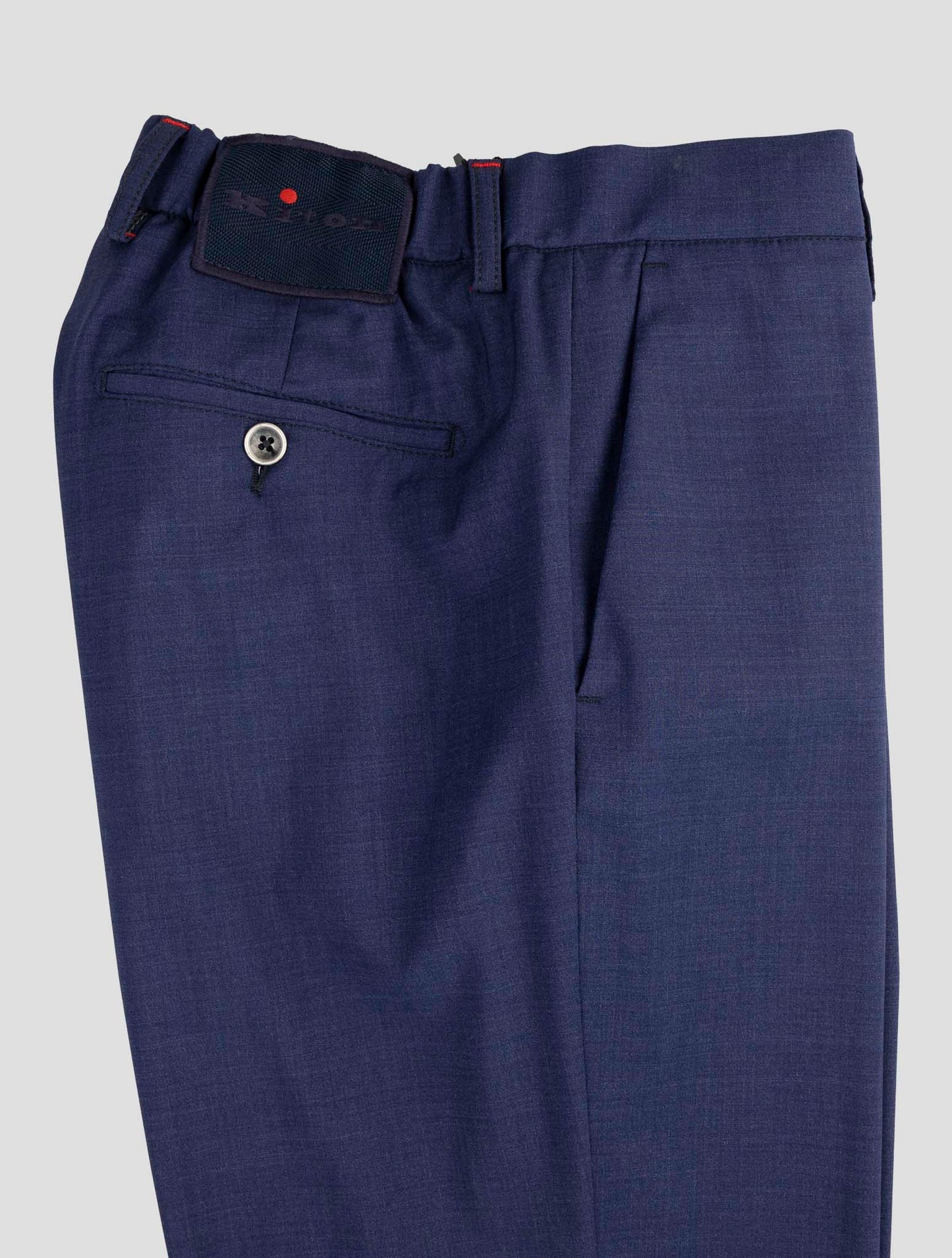 Kiton Blue Virgin Wool Ea Jeans