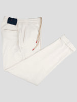 Kiton White Wool Pa Pants
