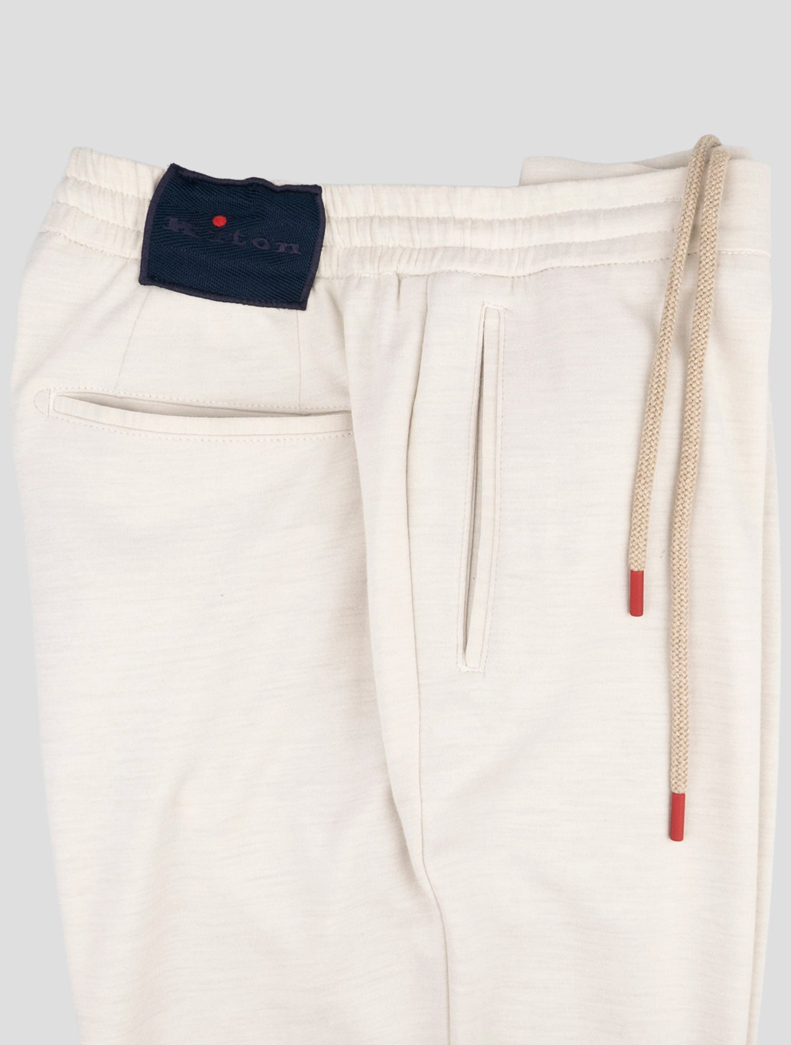 Kiton White Wool Pa Pants