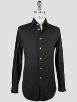 Kiton Blue Green Cotton Shirt
