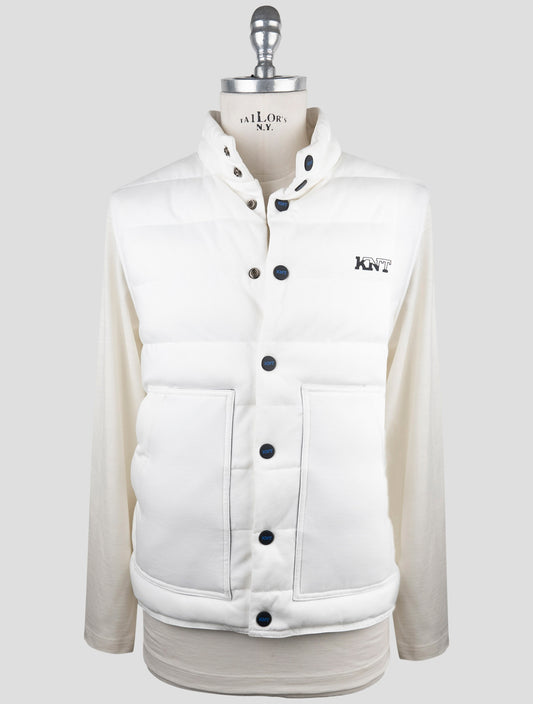 Kiton Knt White Viscose Pa Ea Coat Gilet