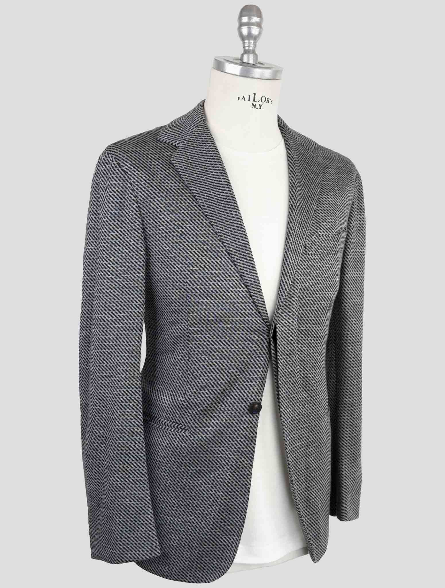Kiton Knt Gray Cashmere Wool Pl Suit