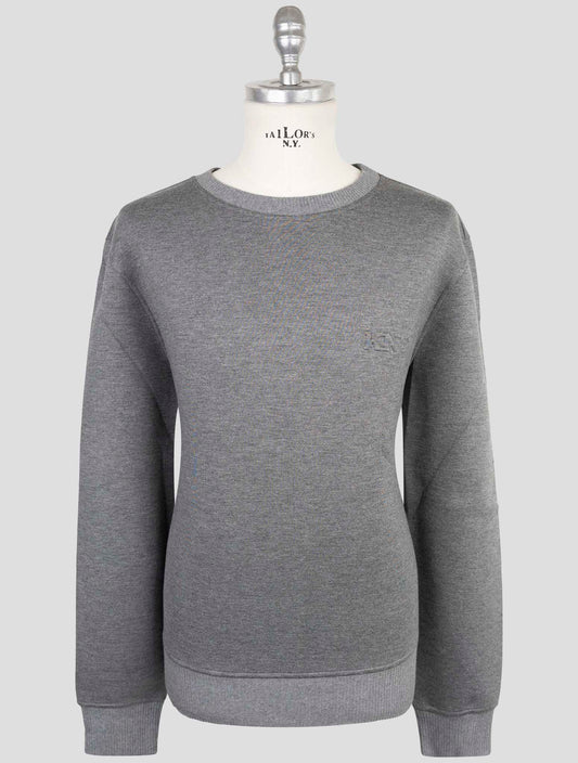 Kiton Knt Gray Viscose Ea Sweater Crewneck