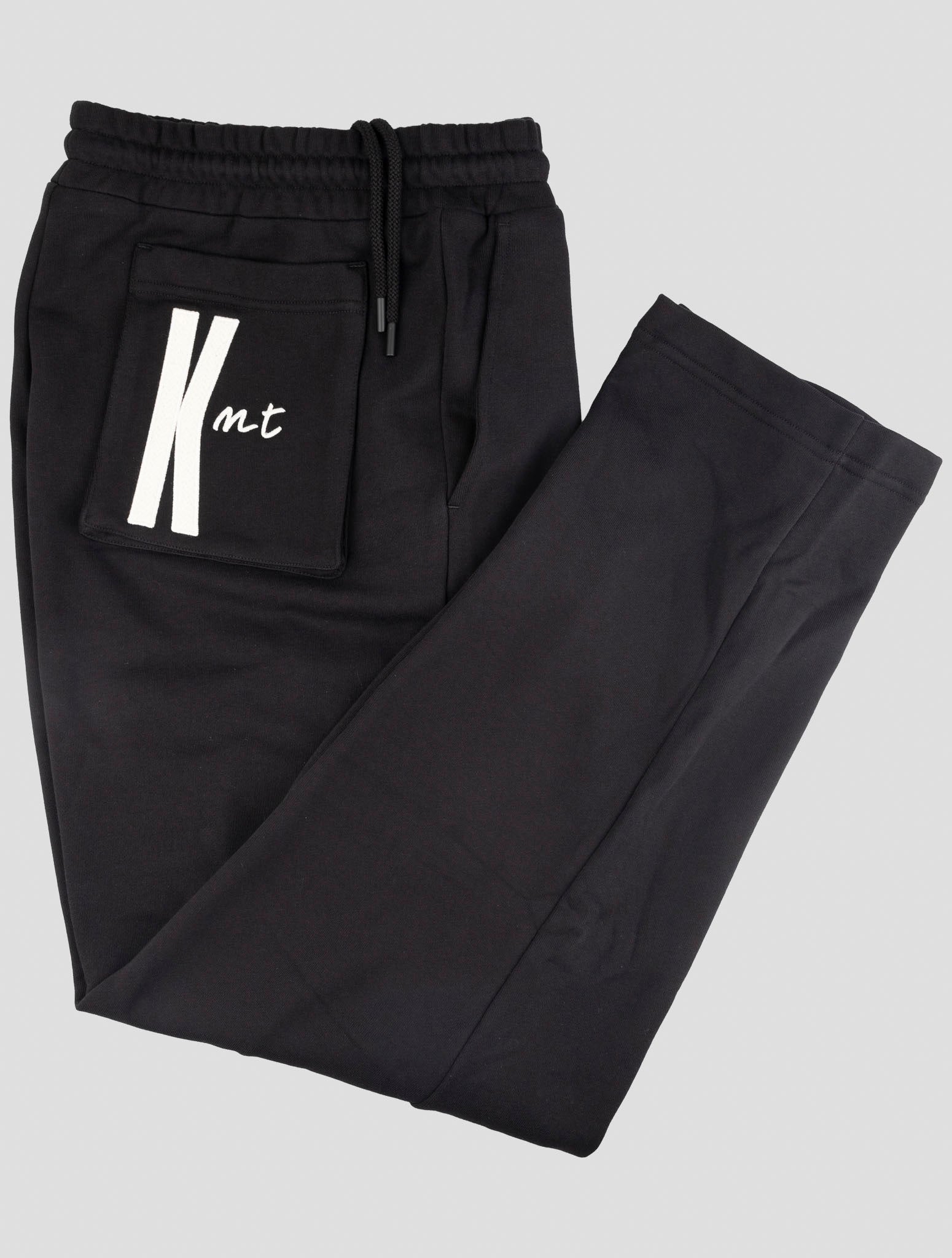 Kiton Knt Black Cotton Jogging Pants