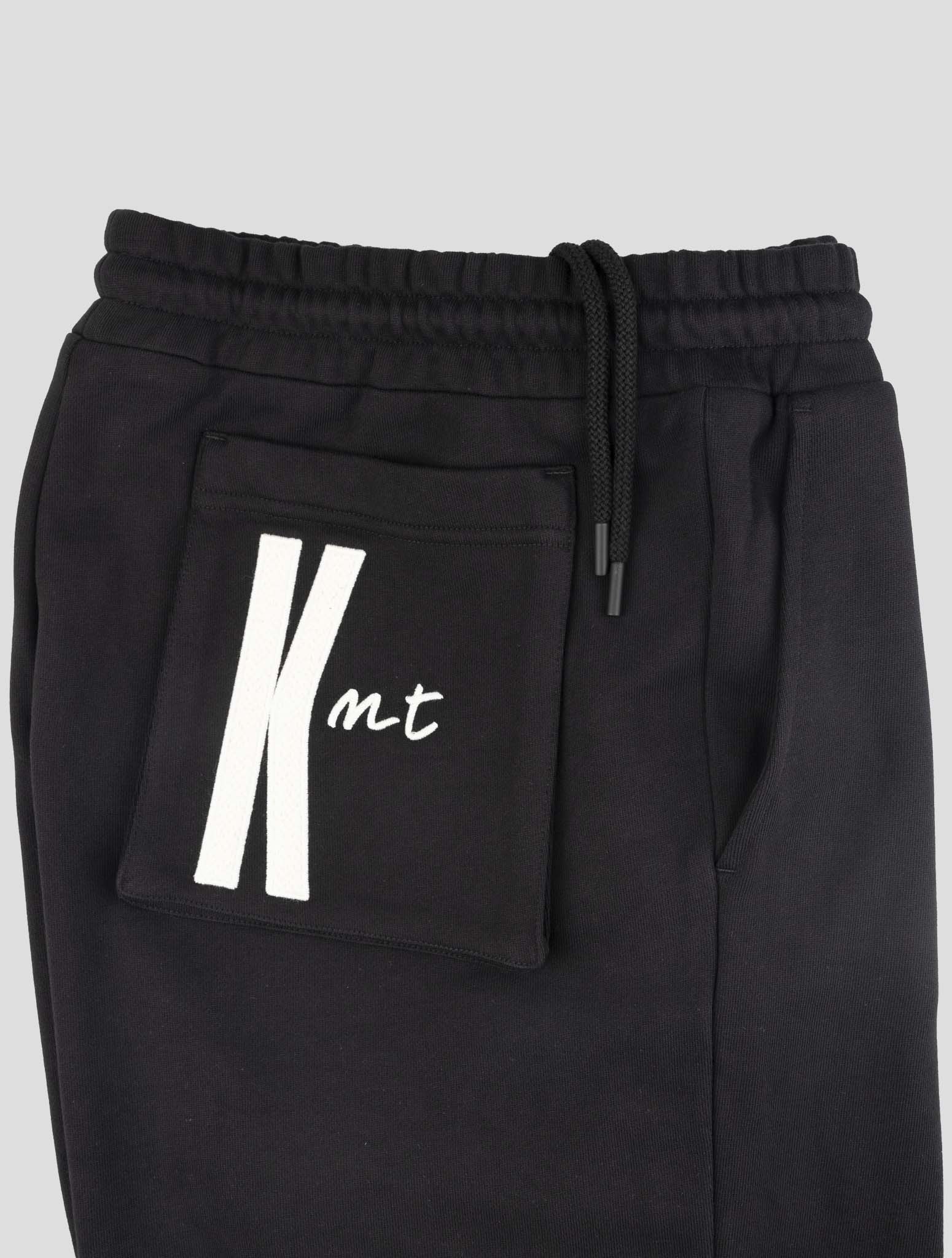 Kiton Knt Black Cotton Jogging Pants