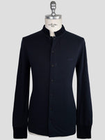 Kiton Knt Blue Cotton Silk Shirt