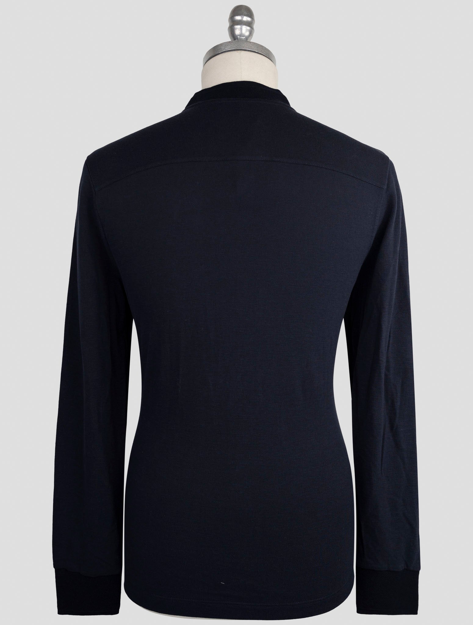 Kiton Knt Blue Cotton Silk Shirt