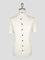 Kiton Knt White Virgin Wool Silk Shirt