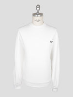Kiton Knt White Cotton Sweater Crewneck