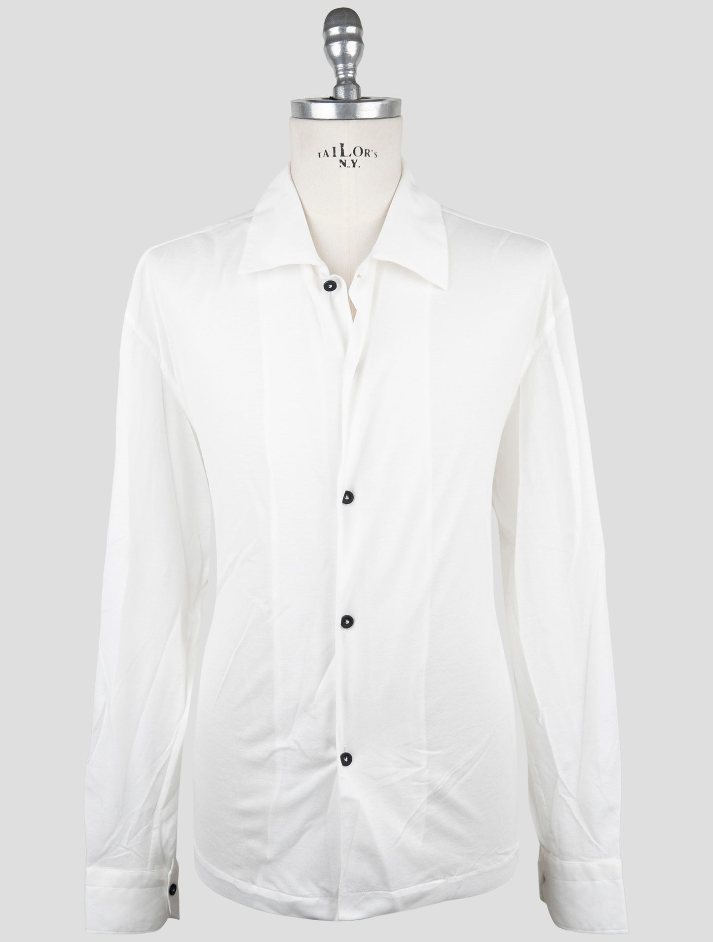 Kiton Knt White Cotton Shirt