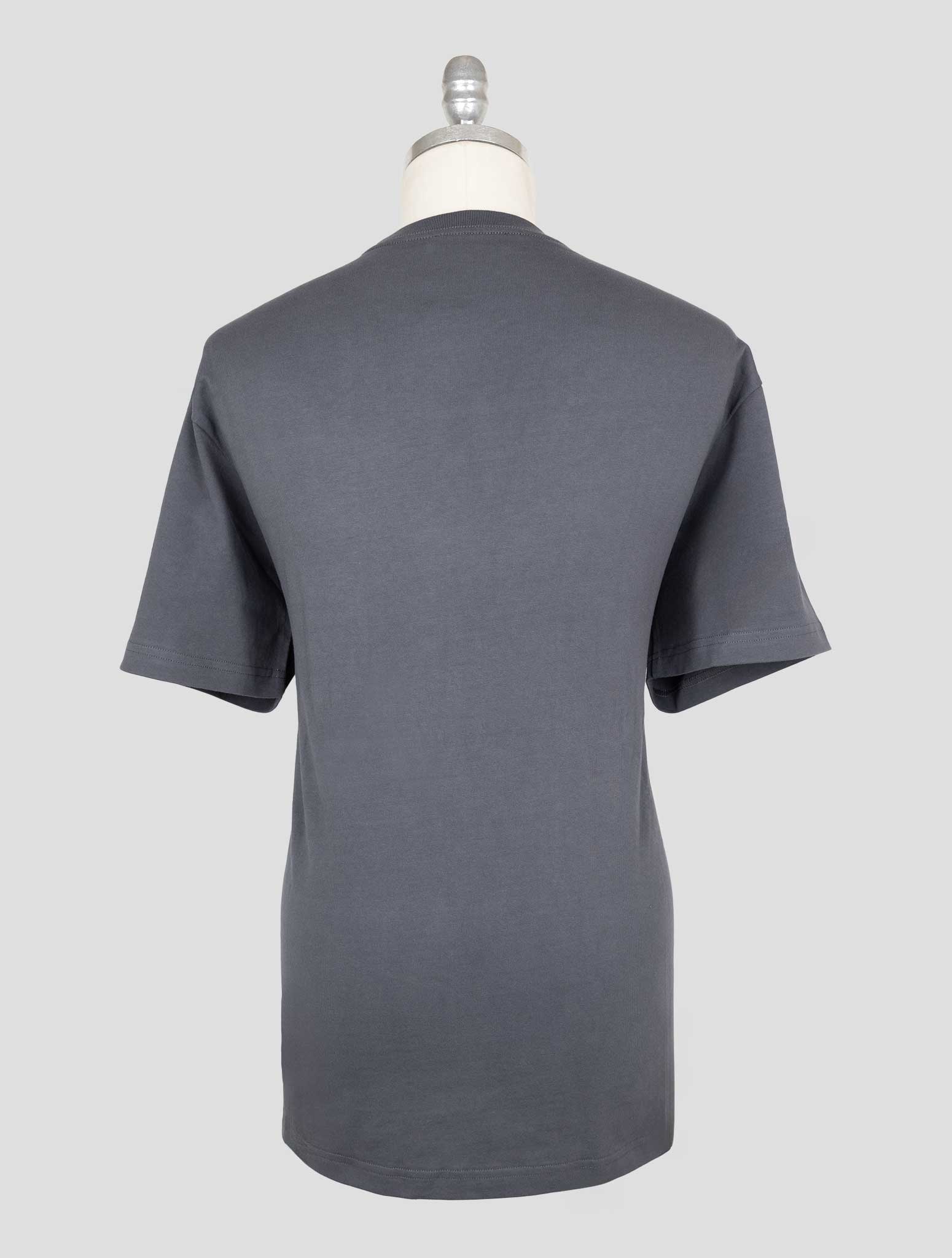 Kiton Knt Gray Cotton T-Shirt