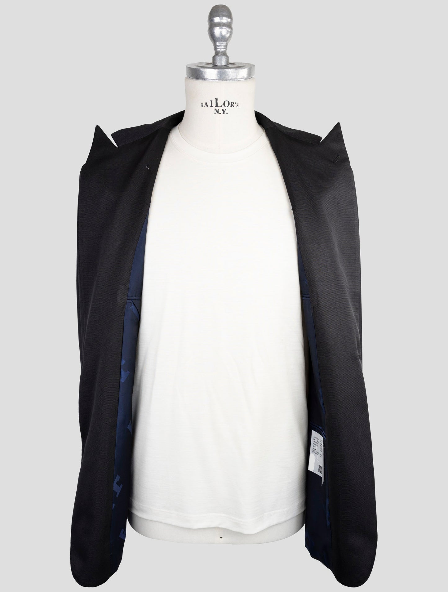 Kiton Knt Black  Wool Blazer