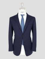 Kiton Knt Blue Virgin Wool Ea Suit