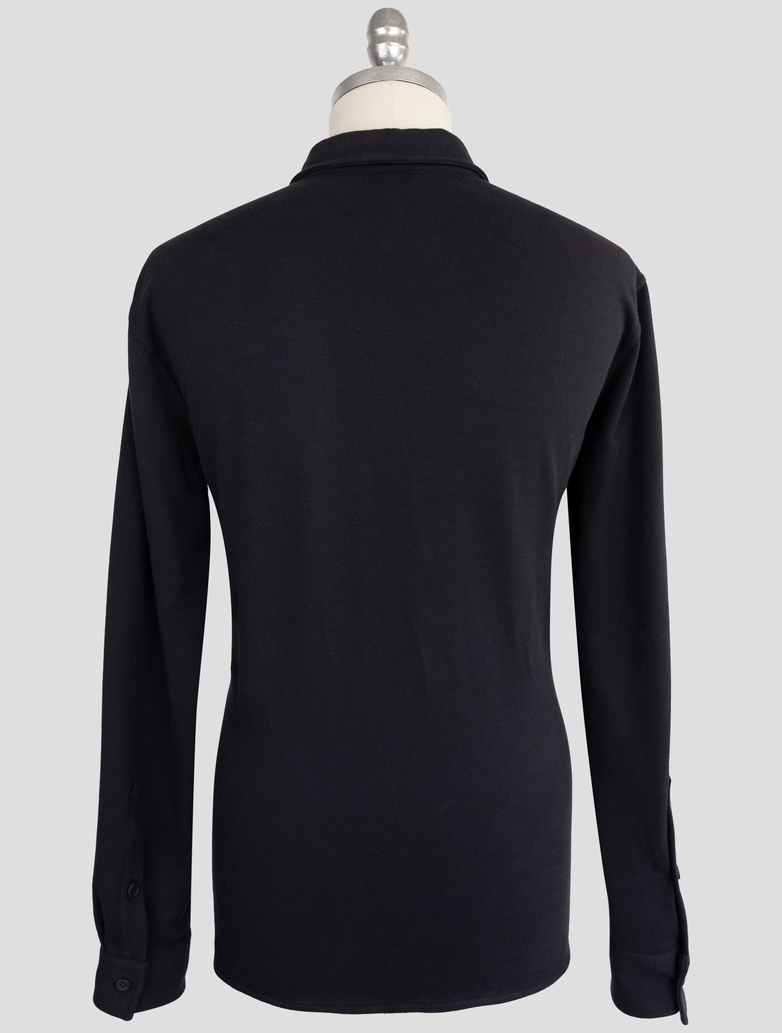 Kiton Knt Blue Cotton Ea Shirt