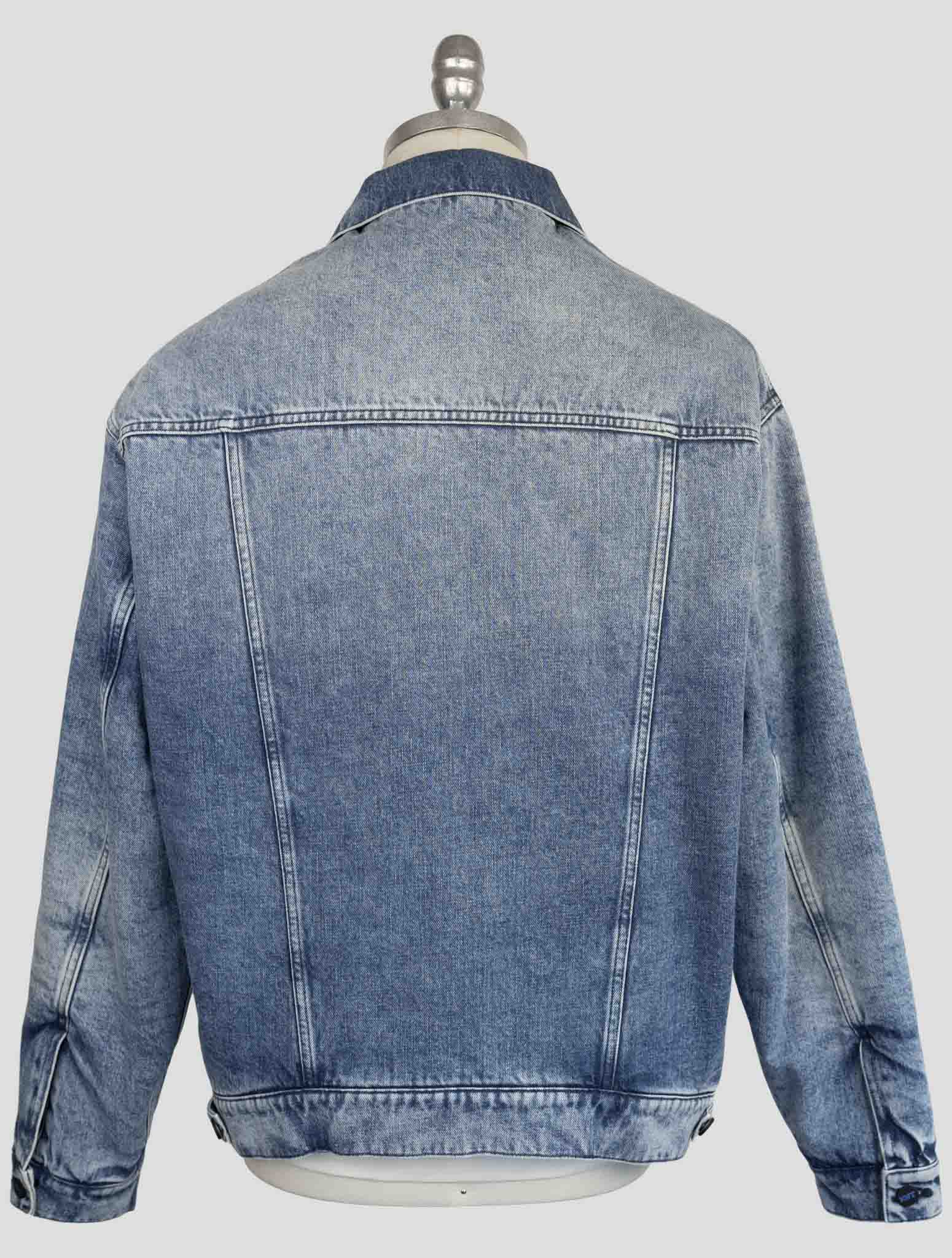 Kiton Knt Denim Cotton Ea Coat