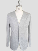 Kiton Knt Gray Cotton Cashmere Pa Blazers