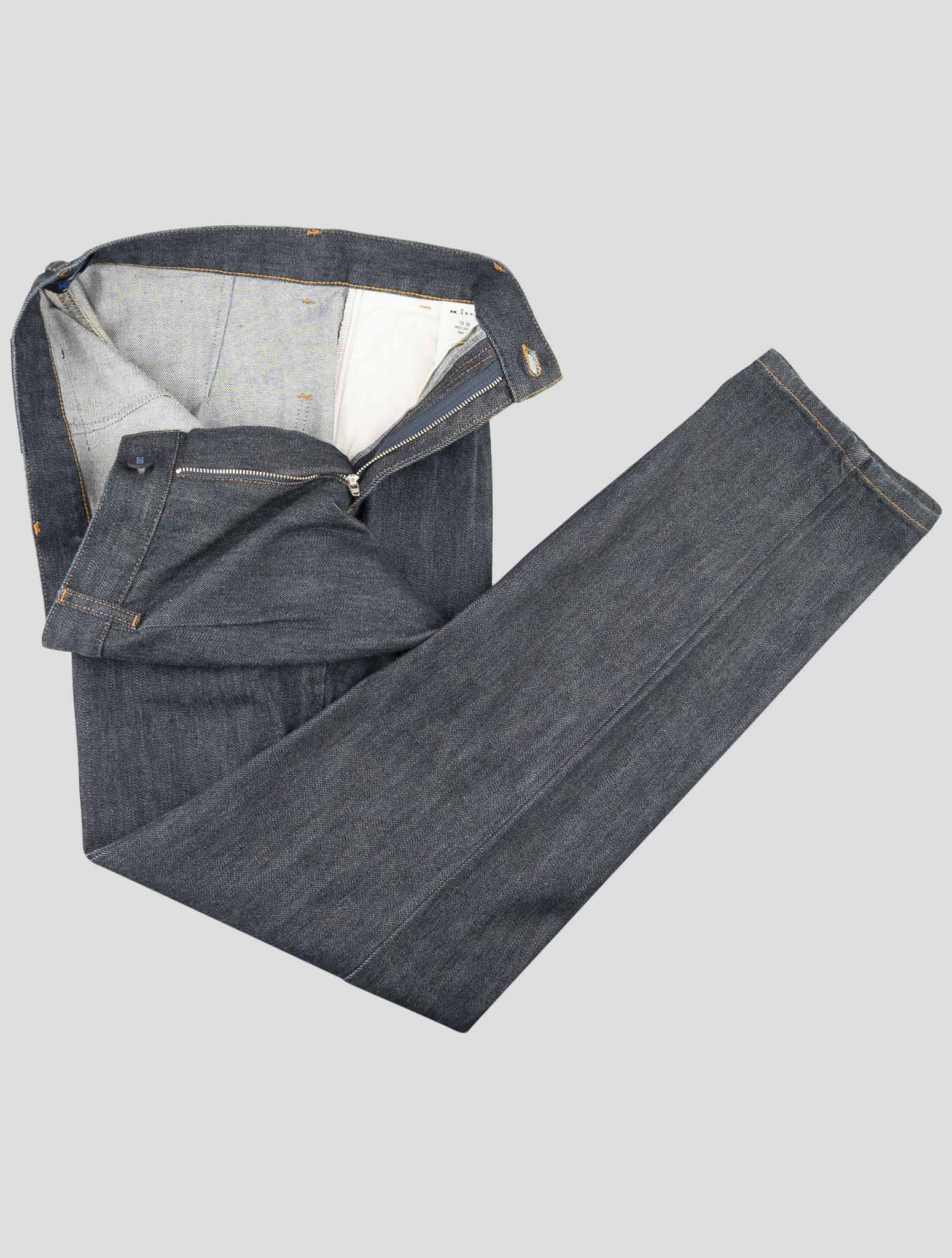 Kiton Knt Blue Cotton Pe Jeans