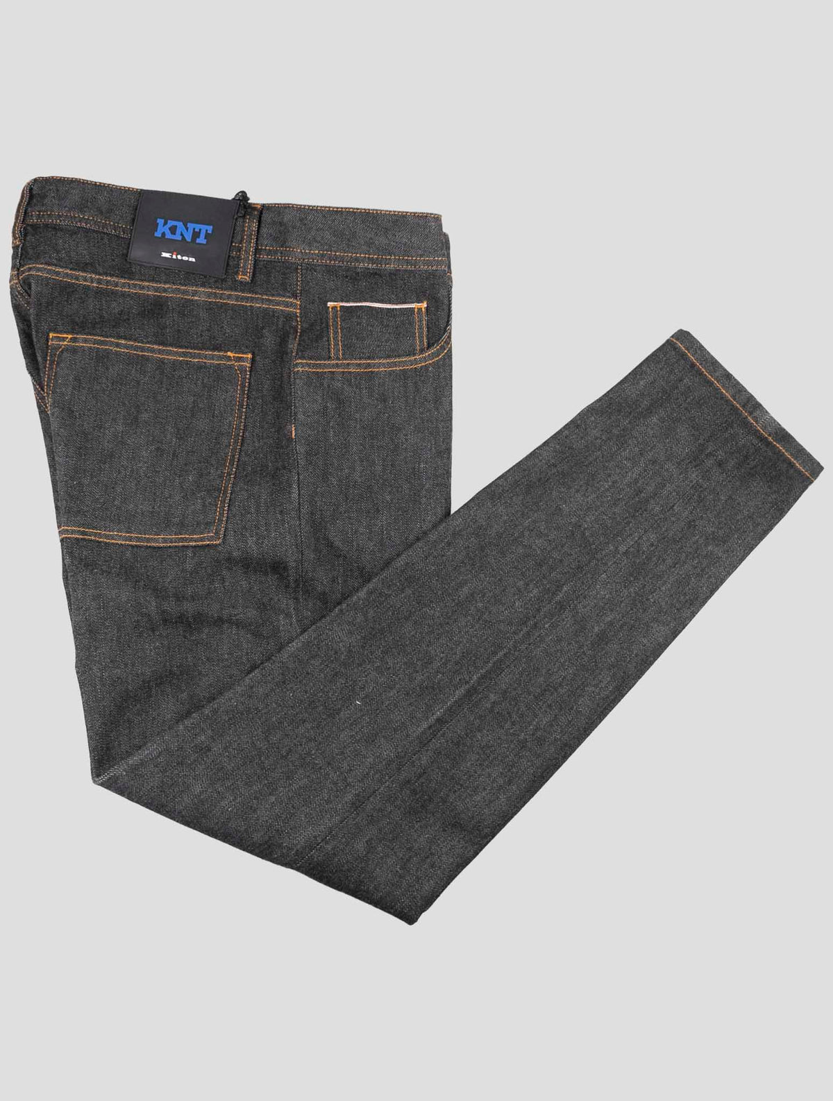 Kiton KNT Dark Gray Cotton Jeans - Handmade Italian Regular Fit – Mr.PianiK