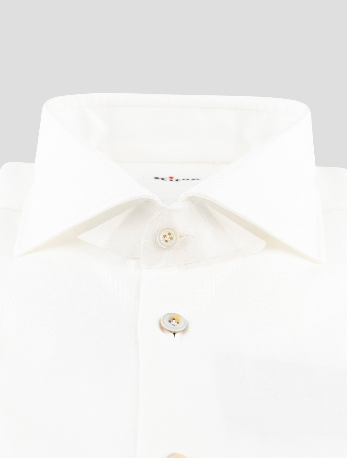 Kiton White Cotton Shirt