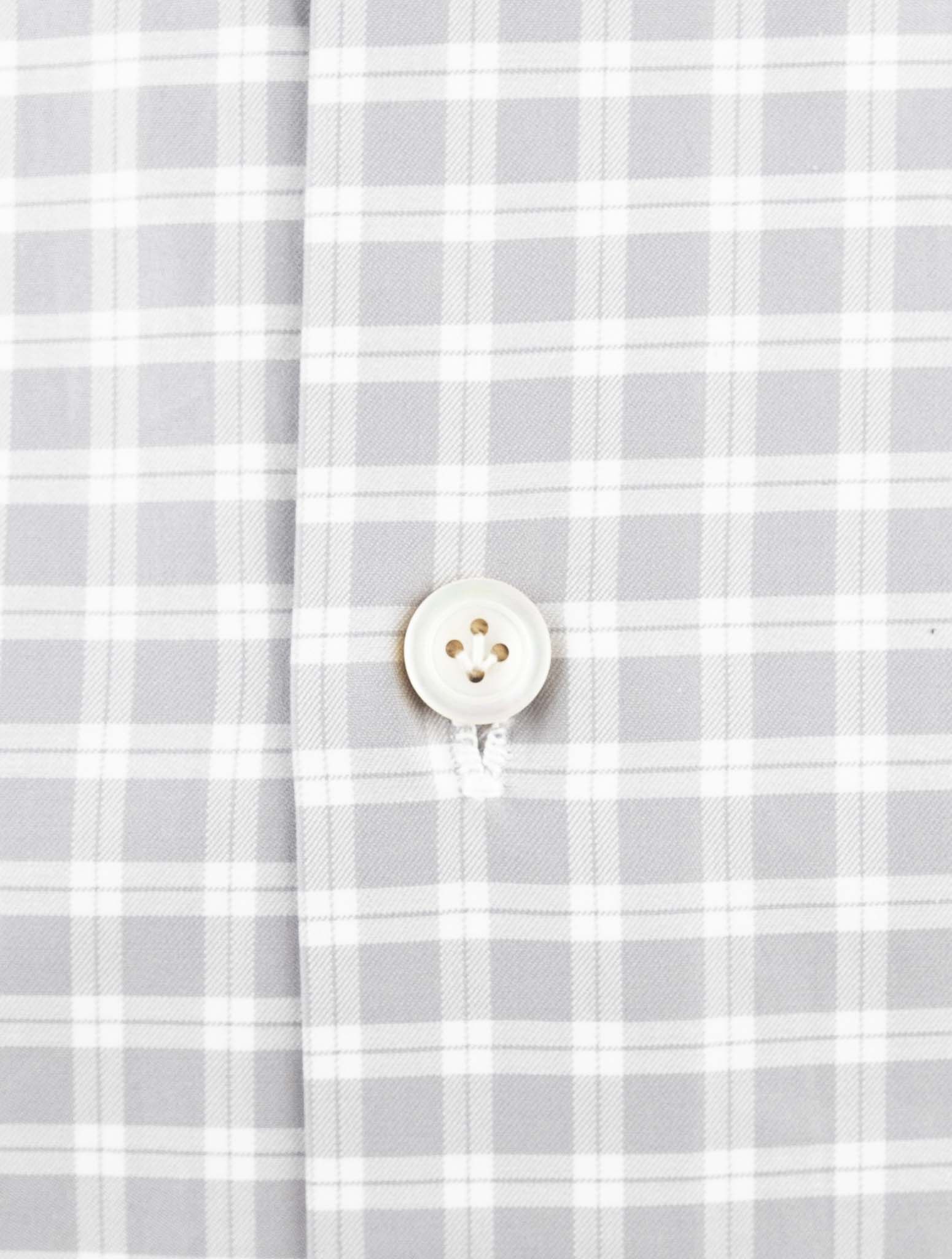 Kiton Light Gray Cotton Shirt