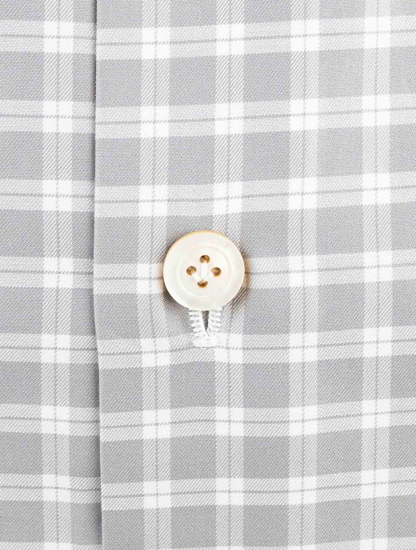 Kiton Gray Cotton Shirt