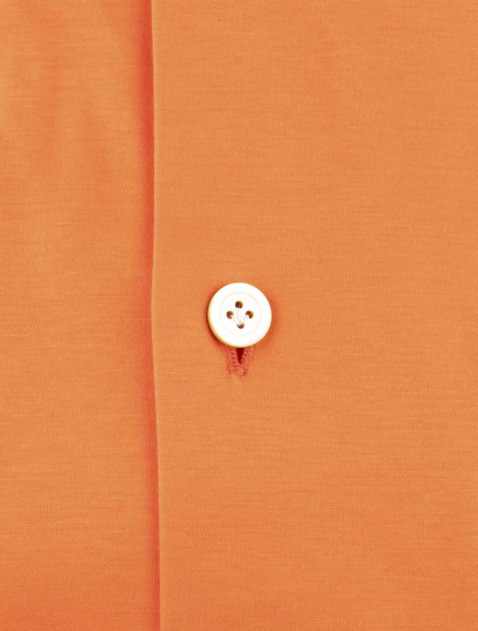 Kiton Orange Cotton Shirt