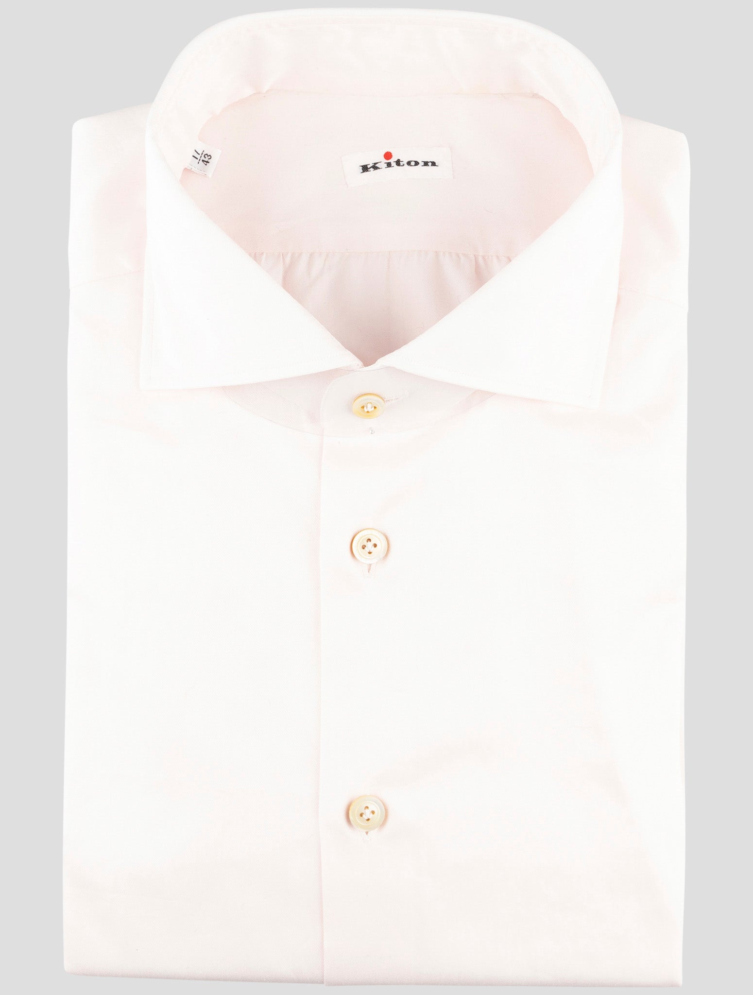 Kiton White Cotton Shirt