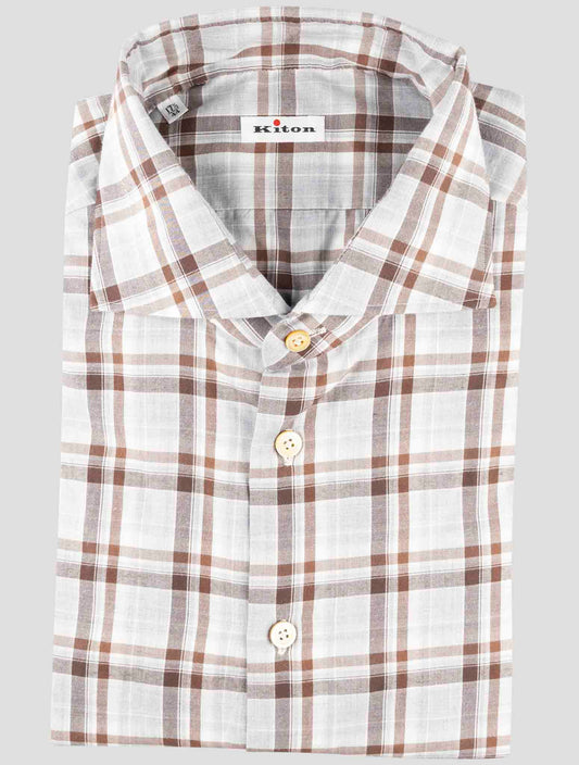 Kiton Multicolor Cotton Shirt