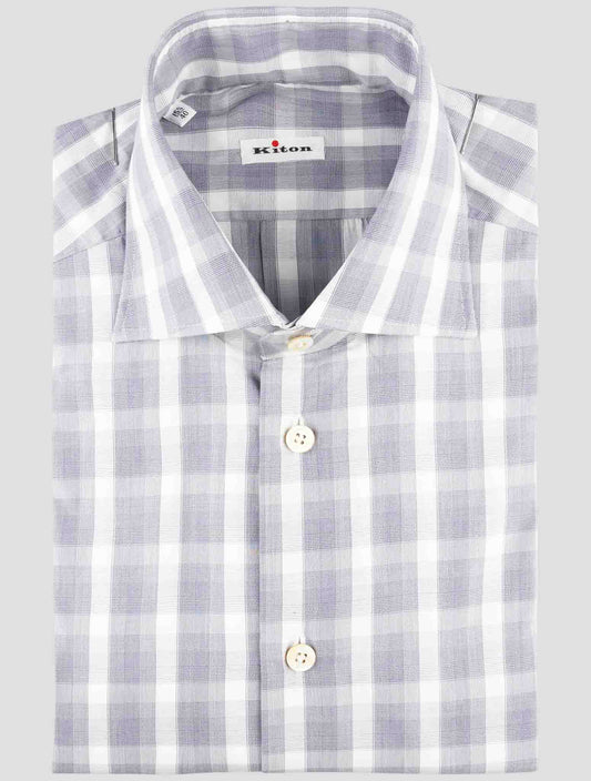 Kiton Multicolor Cotton Shirt