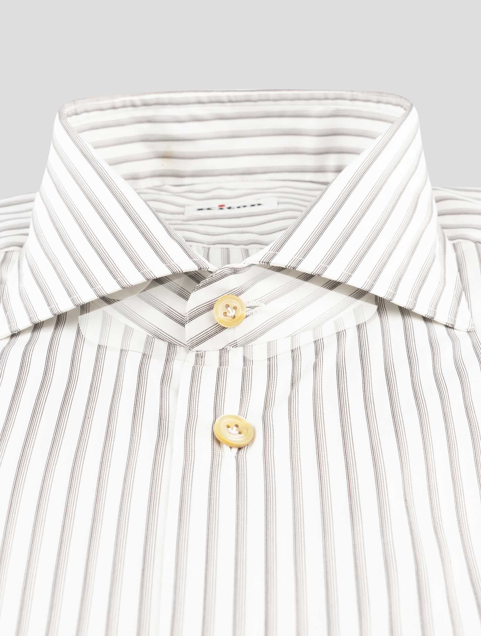 Kiton White Cotton Shirt